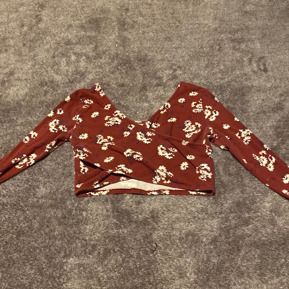 Cross in the front crop top